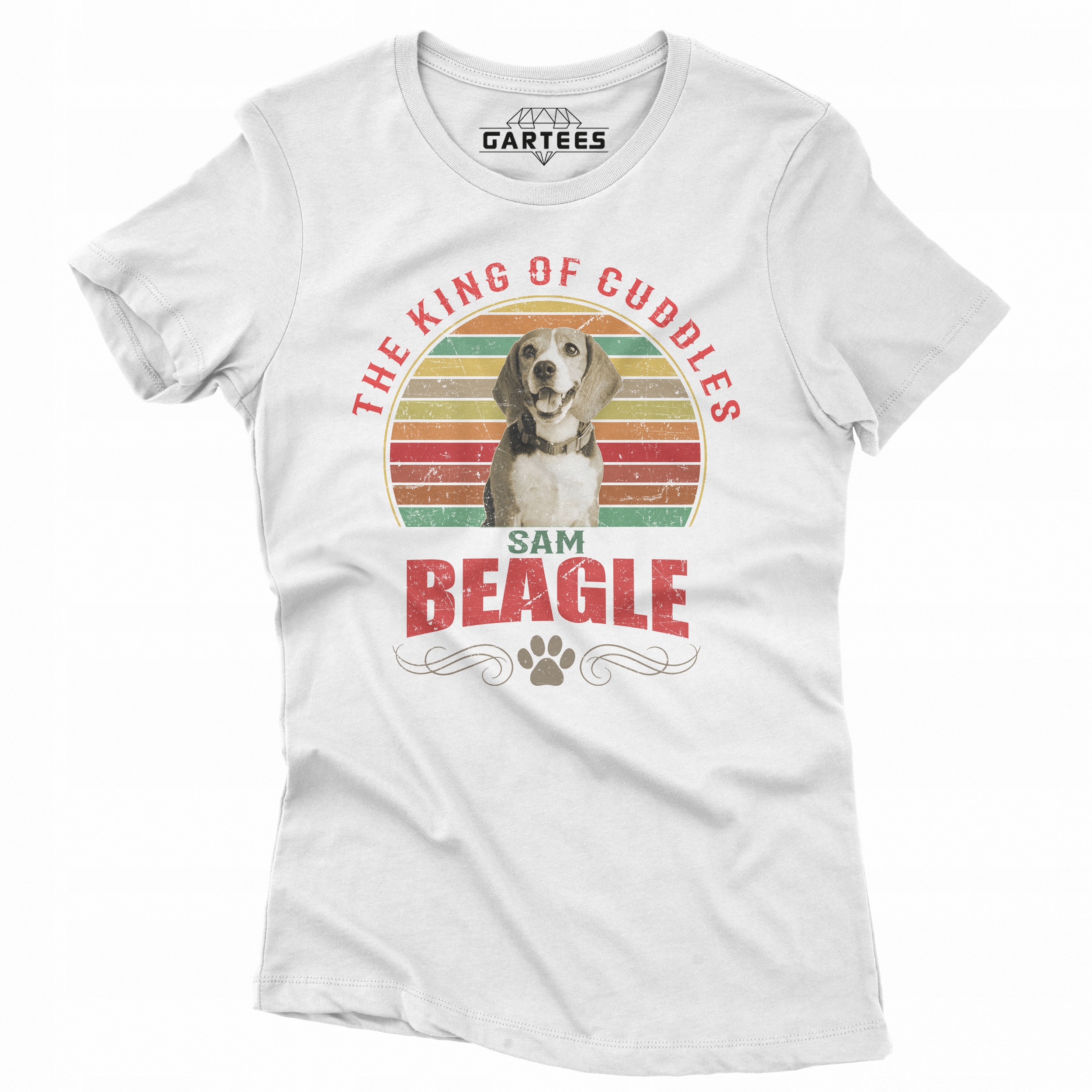 KOSZULKA DAMSKA MÓJ PIES RASA BEAGLE IMIĘ TSHIRT Rozmiar XXL