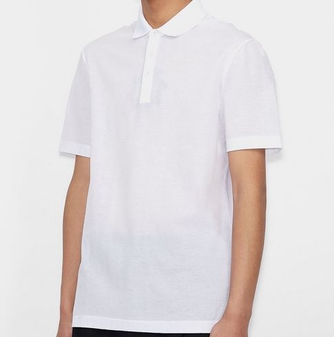 Armani Exchange polo 3KZFFH ZJ4NZ 1100 biały S