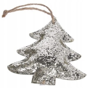 

Zawieszka na choinkę brokat Bombka Choinka 8,5cm