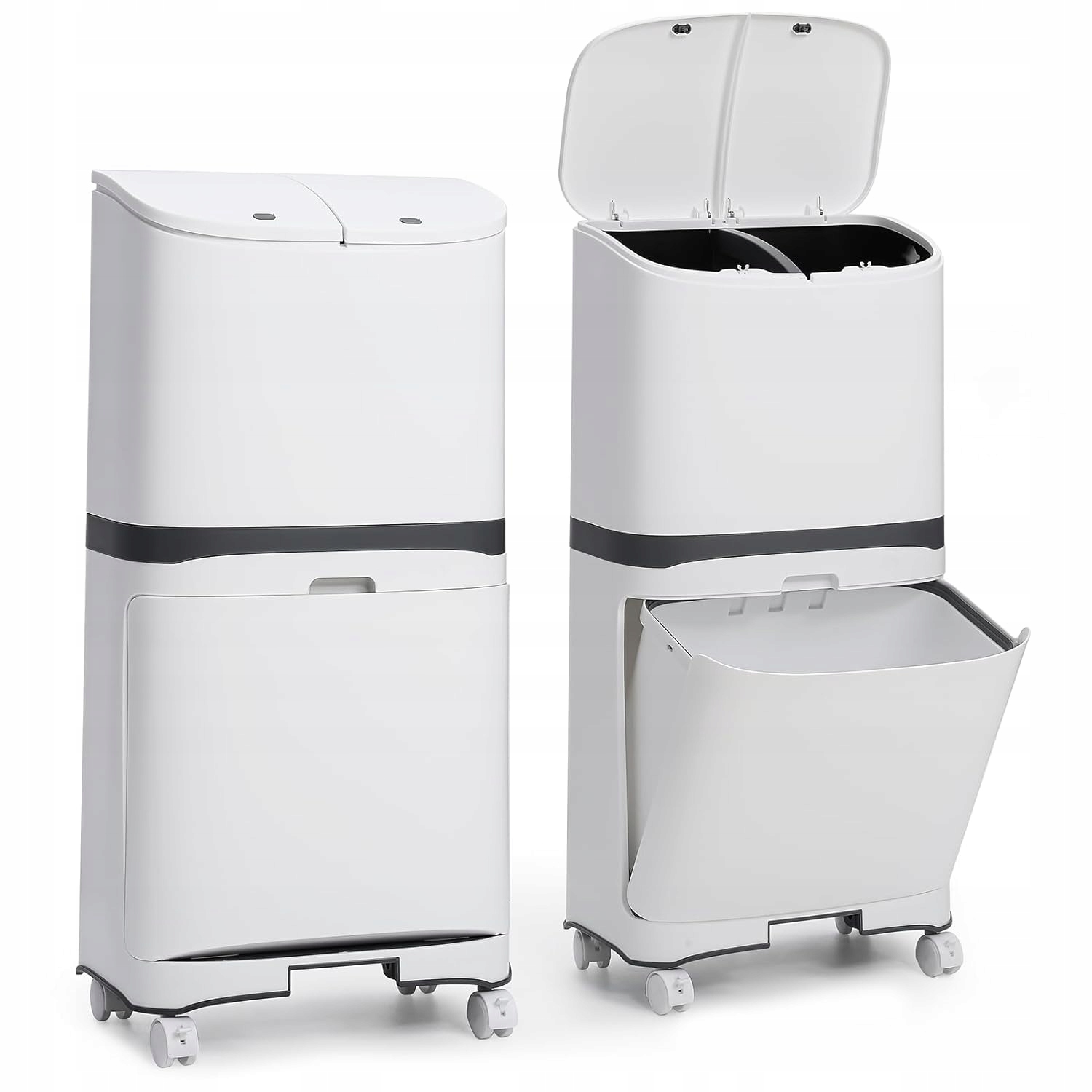 Odpadkový Kôš Na Kolieskach 45 L, Mobilné Triedenie