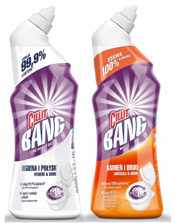 

Cillit Bang Żel do toalet kamień higiena 750ml x2