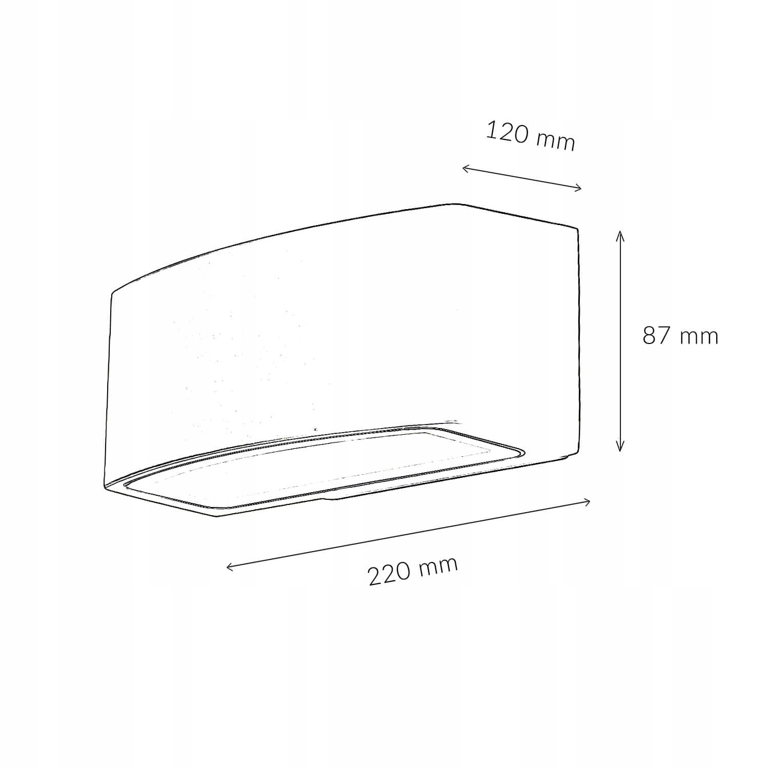Lampa Zewnętrzna Ścienna Up Down Antracyt Ogród IP44 E27 Licht-Erlebnisse — miniatura 7