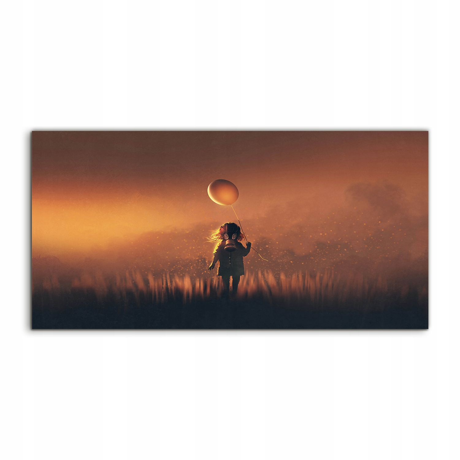 Akrylový fotoobraz 140x70 na stenu Plynová maska Balóny