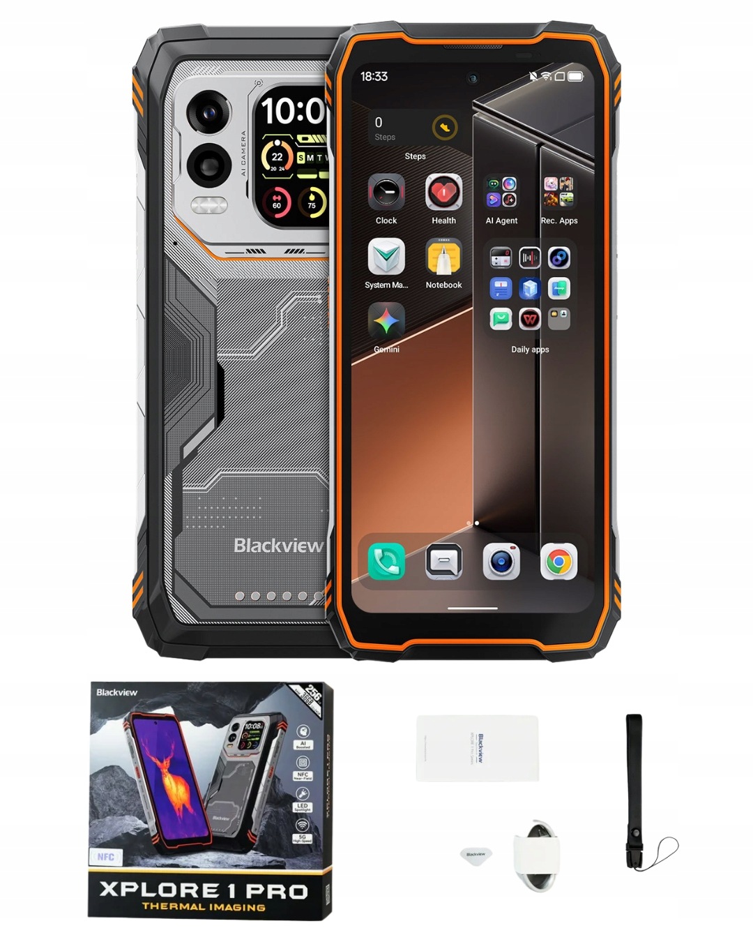 Blackview Xplore 1 Pro 12/256GB 5G Termowizja Flir 20000mAh Nfc