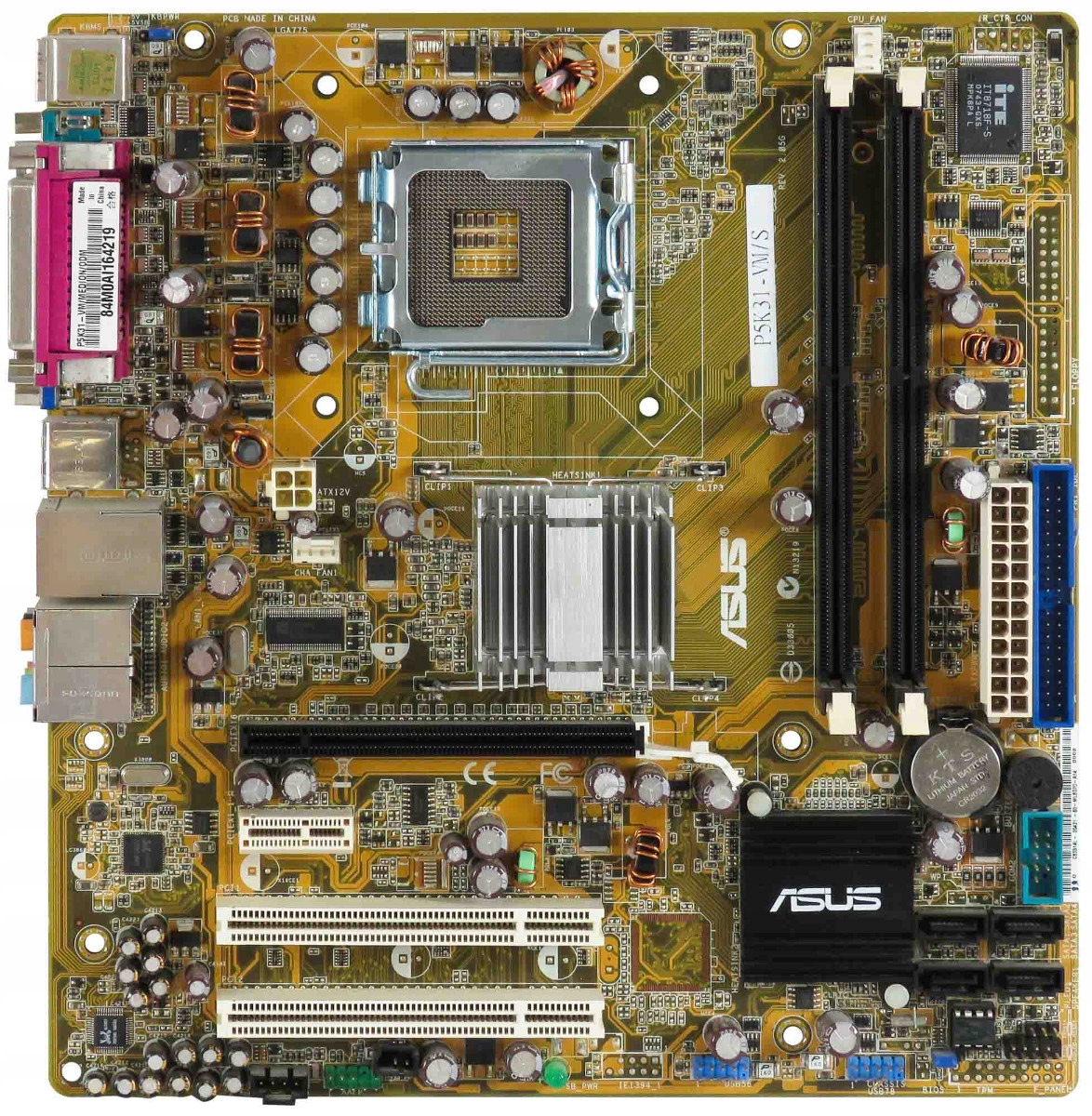 Asus P5K31-VM/S LGA775 Intel G33 Express 2x DDR2 Ide Sata PCIe Pci