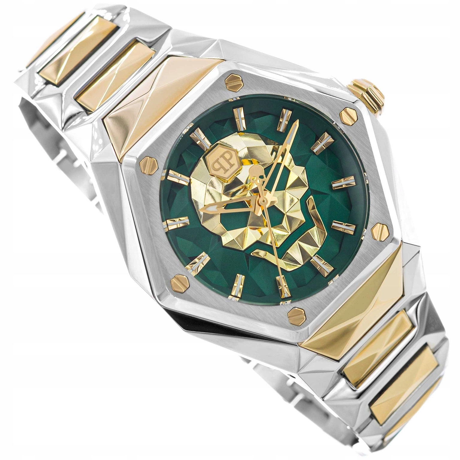 Pánské Hodinky Philipp Plein $kull Spikes PWPWA0724 Stříbrno-zlatý Náramek