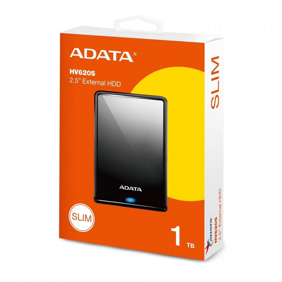 Adata HV620S DashDrive 1TB 2.5" USB3.1 Slim černý