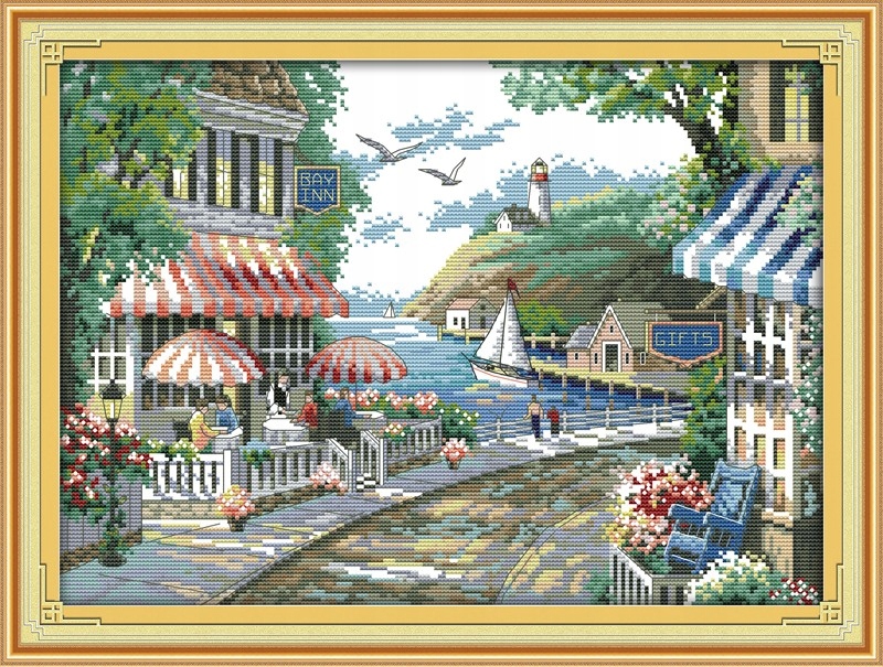 Křížková výšivka počítaná sada (kanva, mulina)