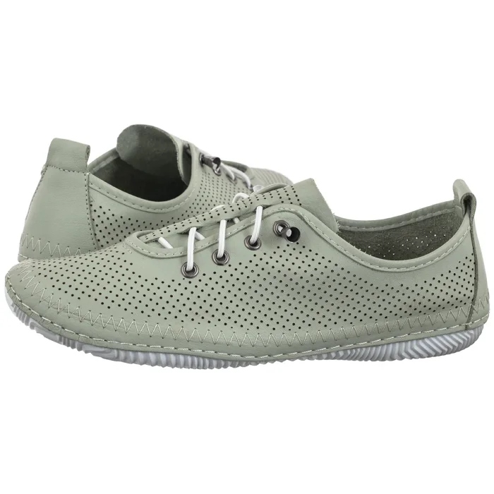 Dámské boty Lehké polobotky Tenisky Artiker Zelené Ažurové 54C0833