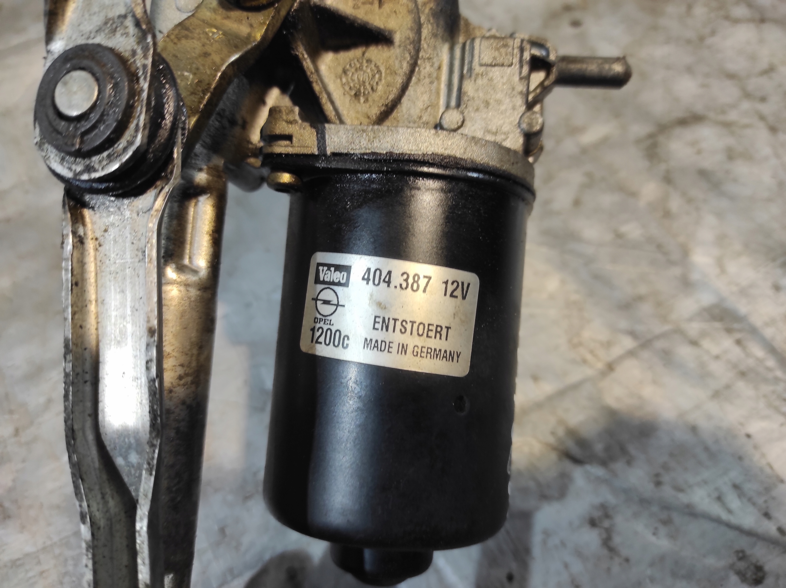 mini motor wiper mechanism PRZEDNICH front VALEO 404.387 5 PIN