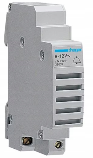 

SU212 Dzwonek modułowy na szyne 8-12V Hager