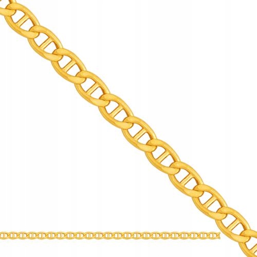 Zlatý řetízek pro muže s diamantovou vazbou Gucci 585 6.90g R45 jako dárek 14k