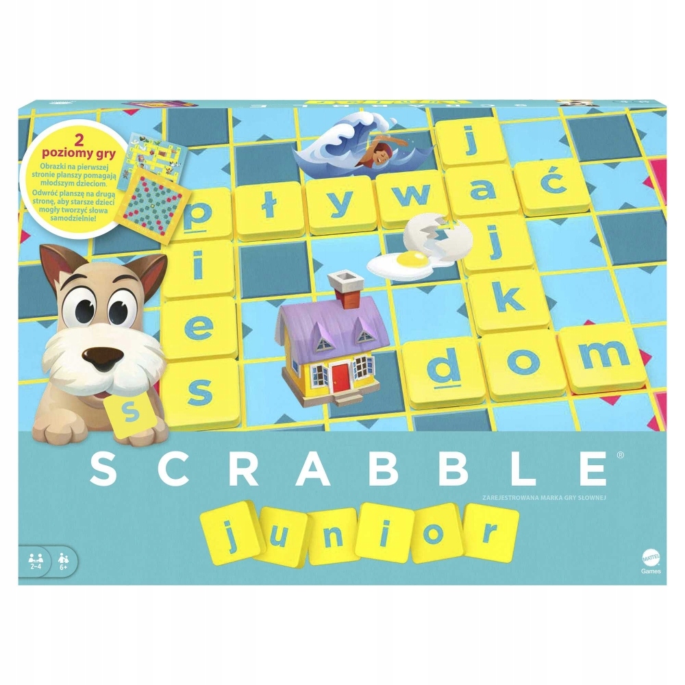 Gra Mattel Scrabble Junior Y9735 PUD6
