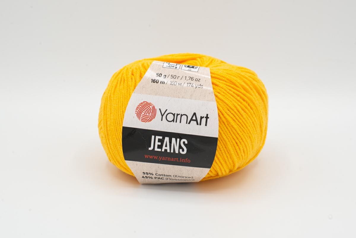 WŁÓCZKA YARN ART JEANS 35 ŻÓŁTY 12668939243 Allegro.pl
