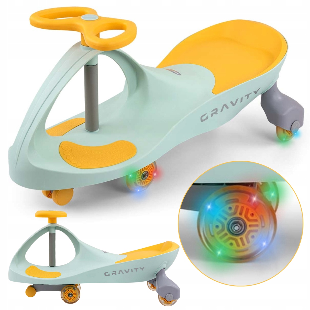 Jeździk grawitacyjny Gravity świecące kółka Led pojazd dla dzieci 3+