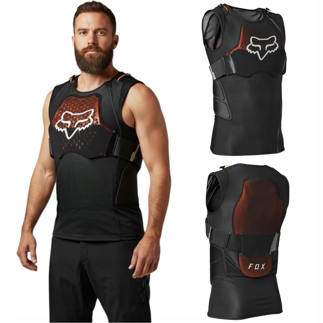 Fox Baseframe Pro D3O Vest Ochranná vesta Černá XL Ce