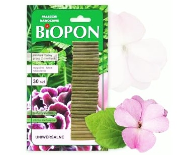 

Pałeczki Nawozowe Uniwersalne 30sztuk .: Biopon :.