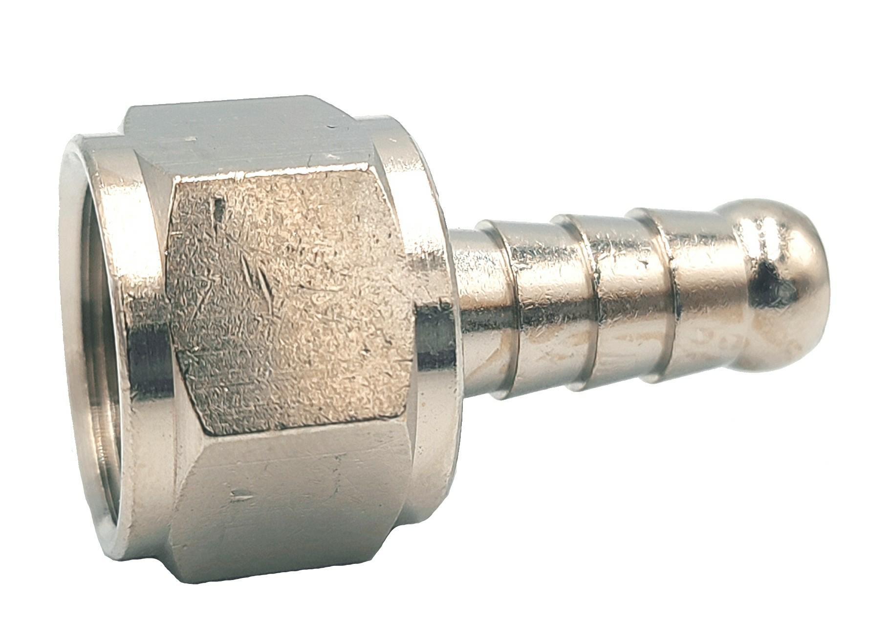 

Króciec na wąż 8mm z gwintem 3/8 W Gw metal