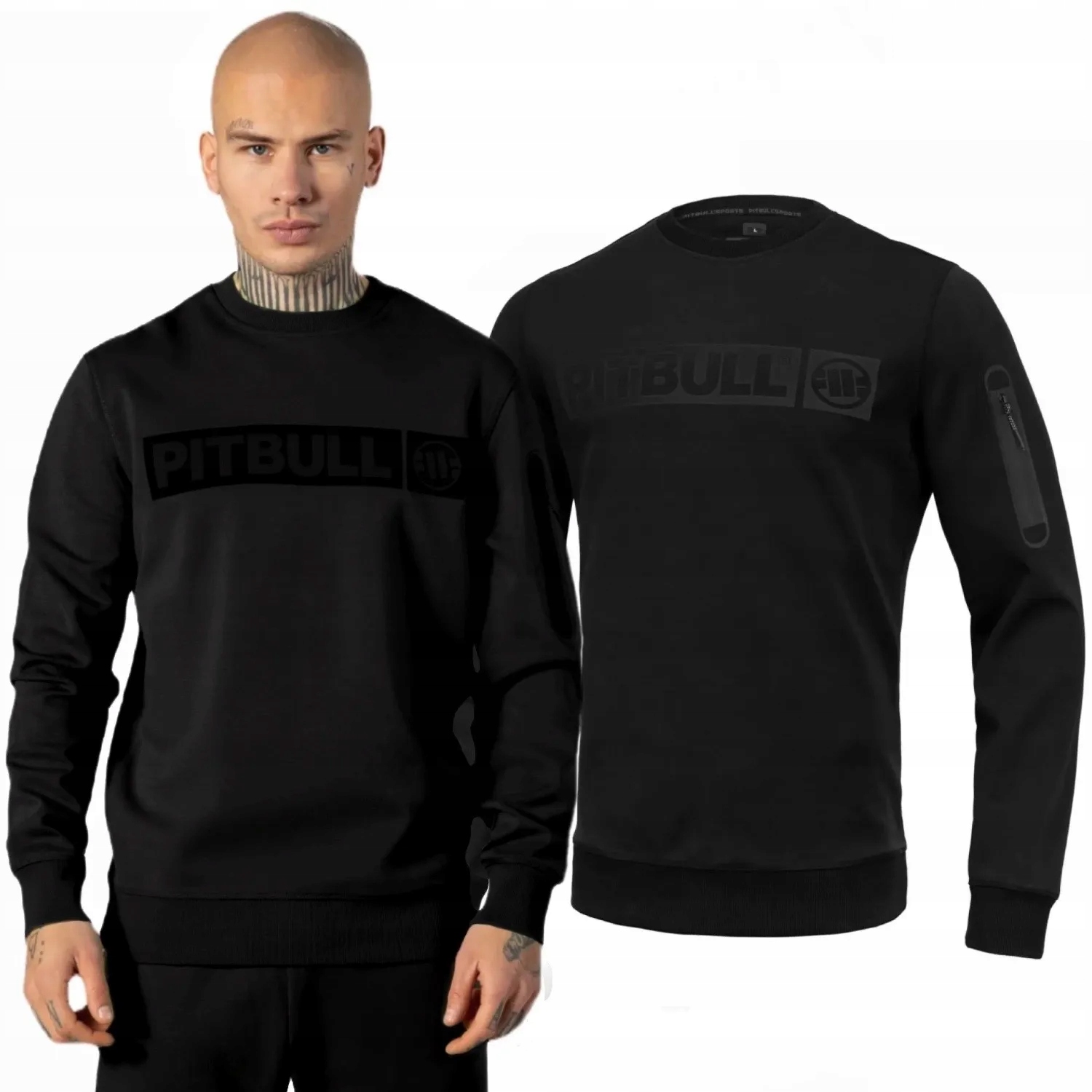 Mikina Pitbull 300 Interlock Beyer černá 3XL [3XL]