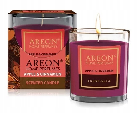 

Areon Candle Świeczka Zapachowa Jabłko Cynamon 25h