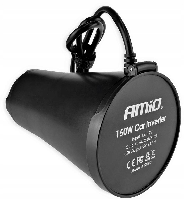 PRZETWORNICA SAMOCHODOWA KUBEK 12/230V 300W 2xUSB Marka Inna