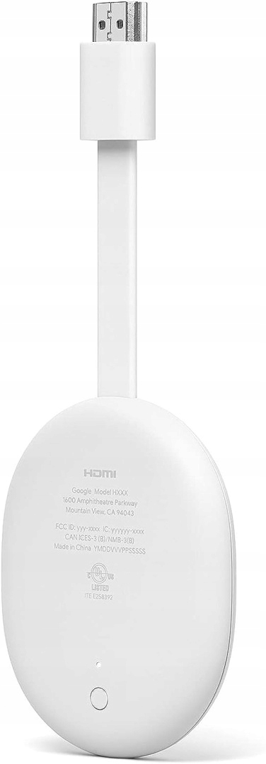 ODTWARZACZ MULTIMEDIALNY GOOGLE CHROMECAST 4.0 NETFLIX 4K SMART TV Pilot Kod producenta GA01919-US