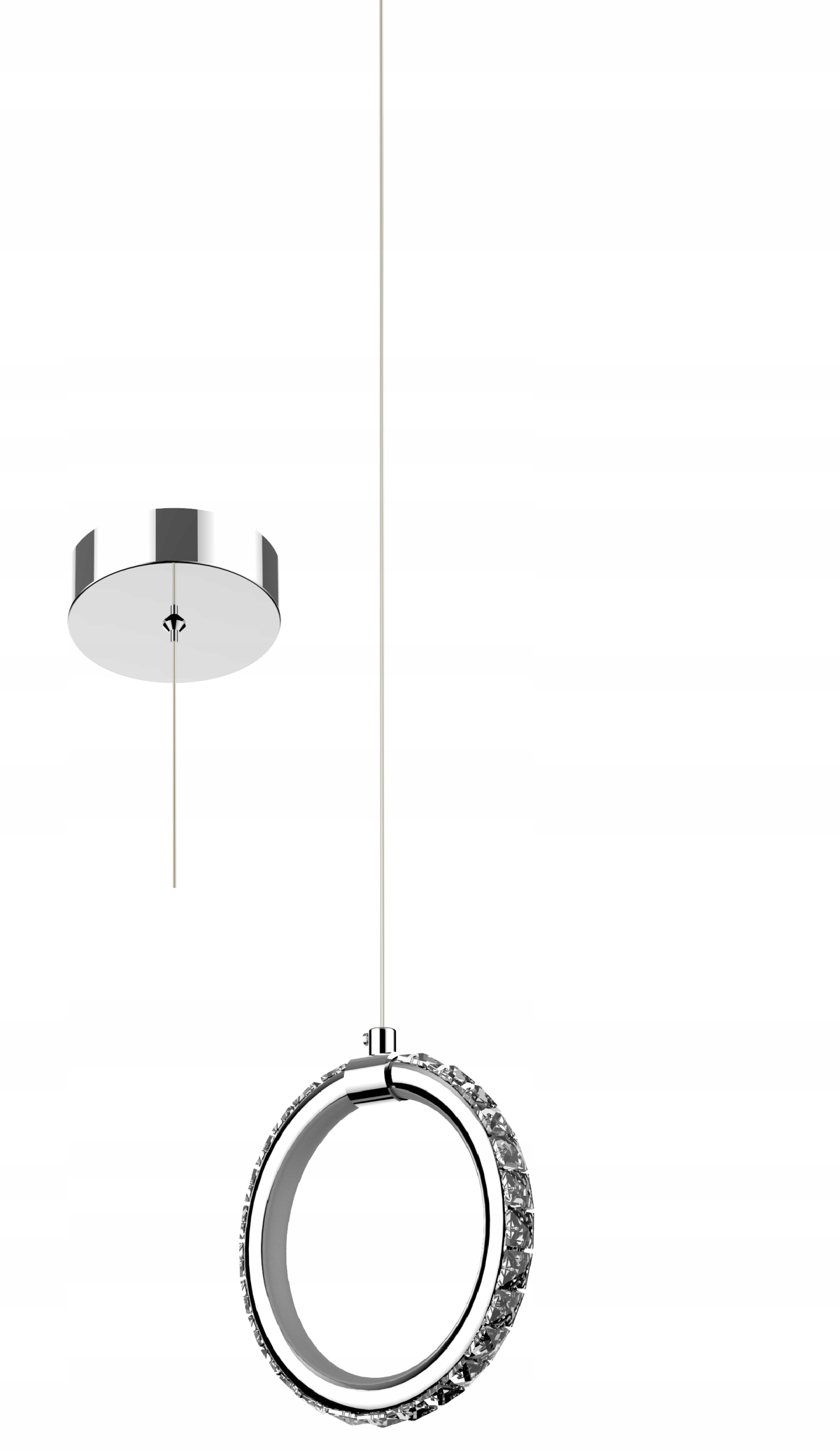 

Lampa Wisząca Nowoczesna Żyrandol KryształKI Led