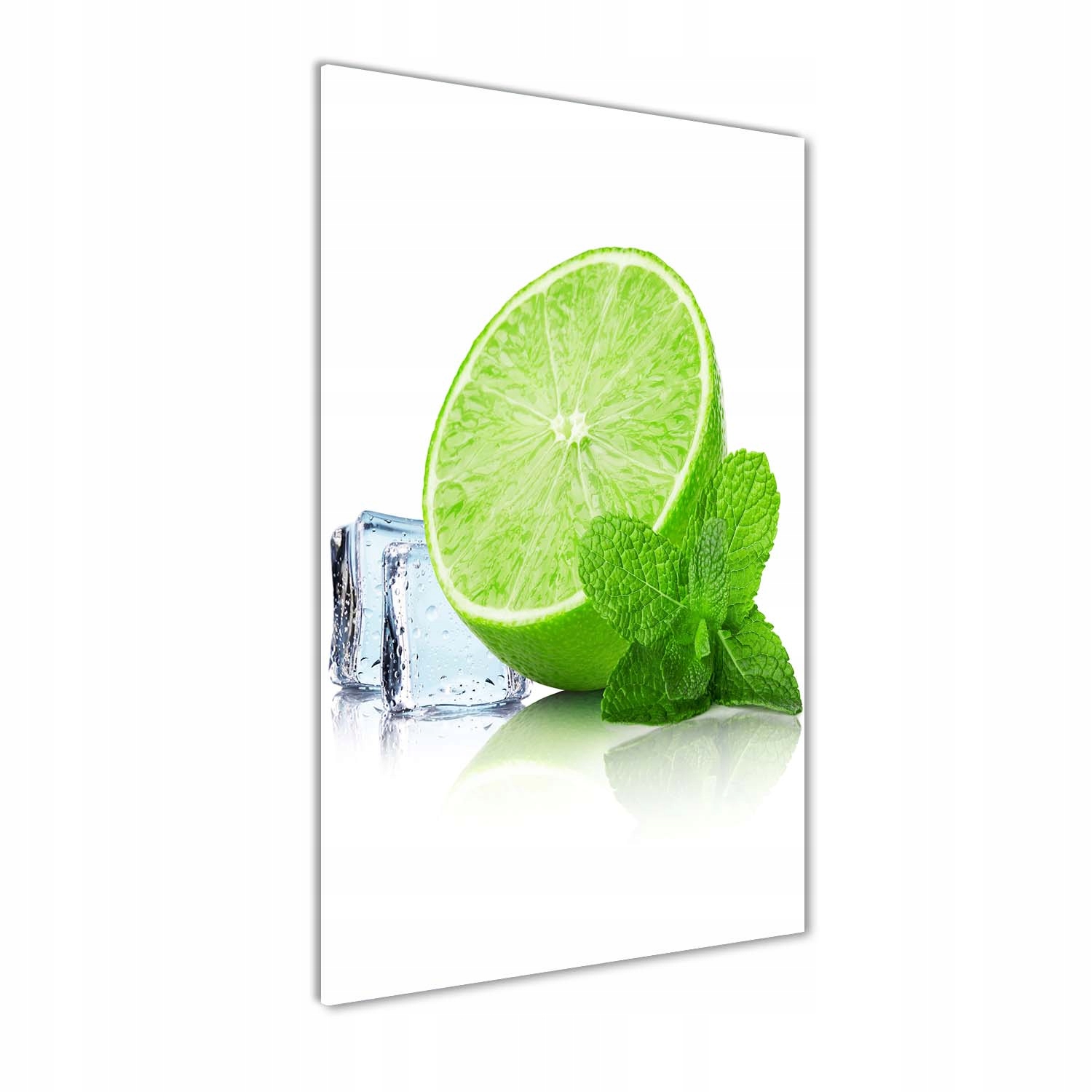 

Foto obraz szkło hartowane Limonka i lód 60x120 cm