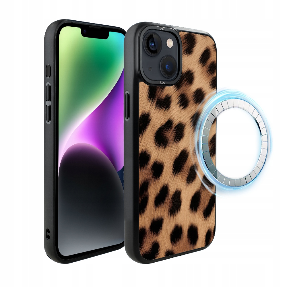 Pouzdro pro iPhone 14 Plus Ibizu DropGuard Matt s MagSafe, Panter