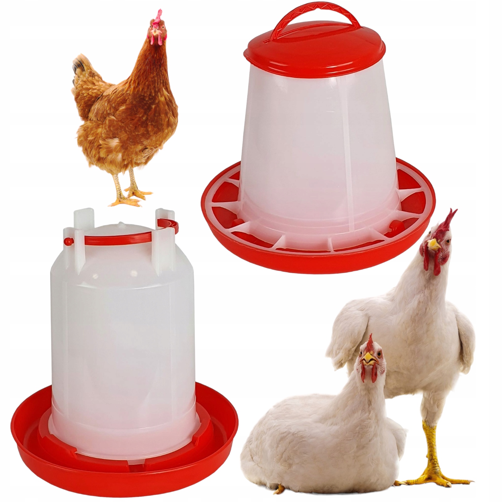 

Karmnik 1,5kg i Poidło 1,5l dla Kurcząt i Piskląt