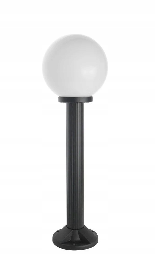 Stojací zahradní lampa skleněná koule 20 cm bílá nebo kouřová 70 cm Su-ma