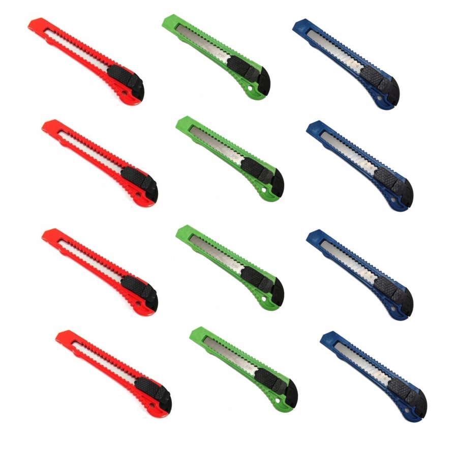 

Nożyk Łamany Nóż Do Tapet Ostrze 18 mm 12 Sztuk