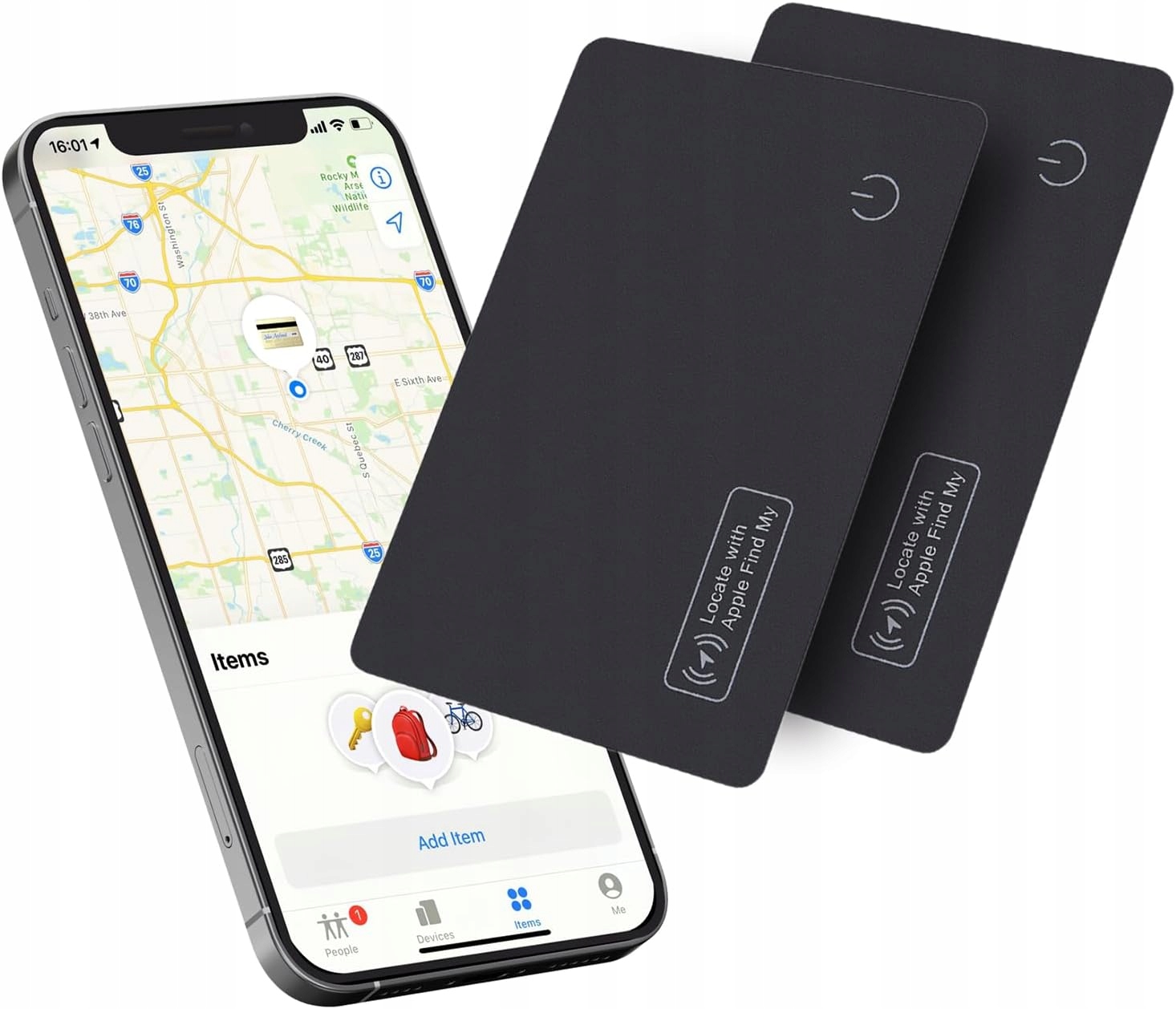 Smukła Karta Lokalizacyjna Bluetooth Do Portfela Apple Find My Ios Mini