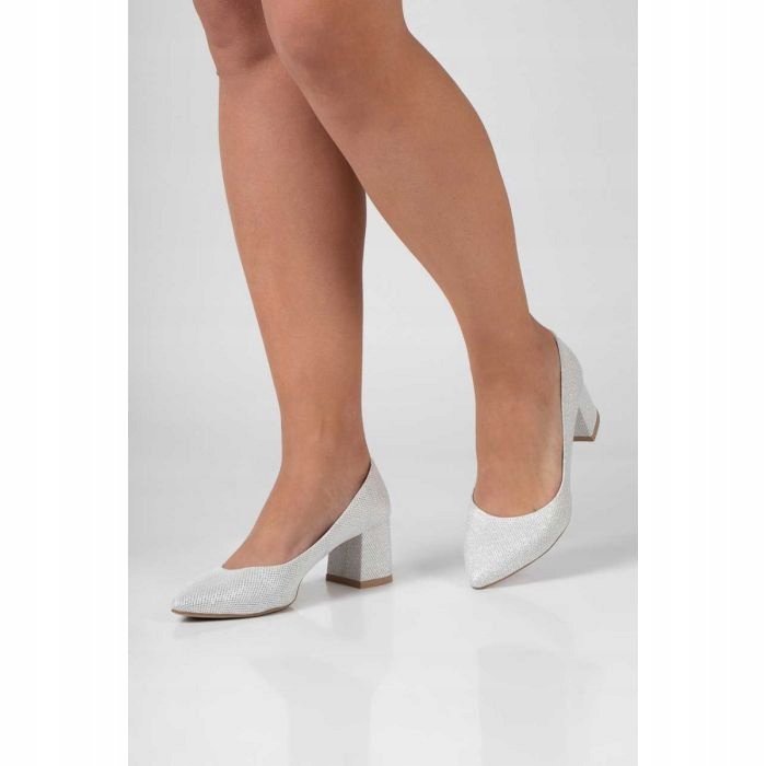 Lodičky Na Špici Butdam, Brokátové, Velikost 41