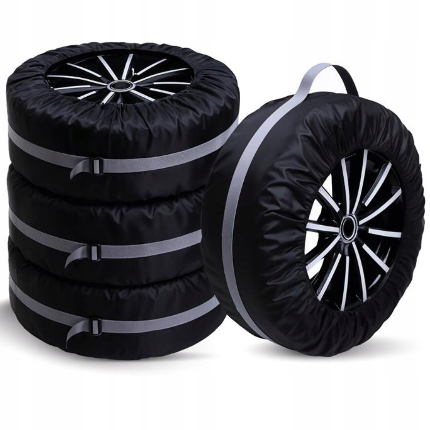 Silný obal na náhradní kolo Kryty na kola Pneumatiky Sada 4 kusů 14- 22