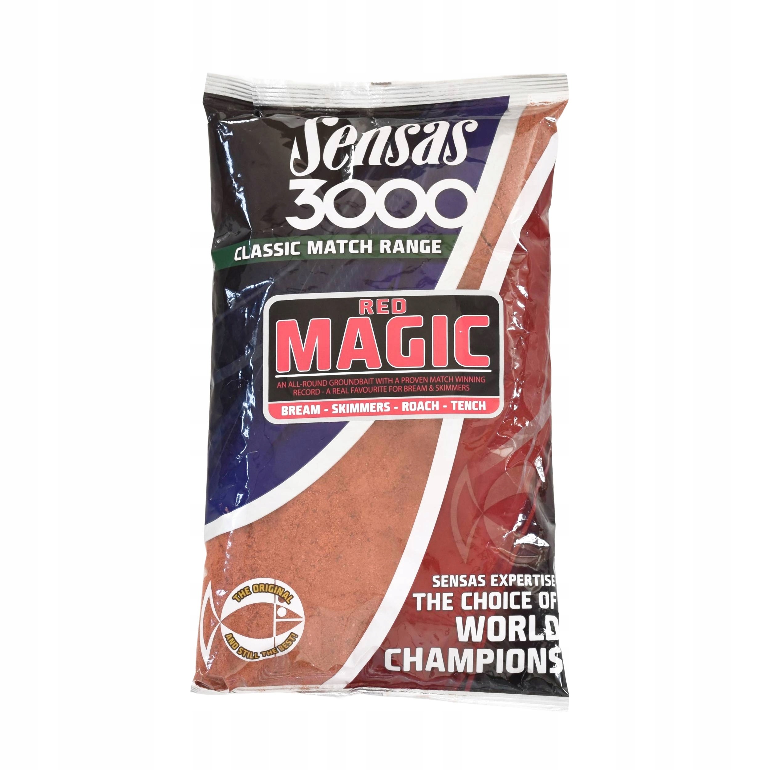 Zanęta Sensas Magic Red 1kg na wody stojące/wolnopłynące leszcza płoć lina
