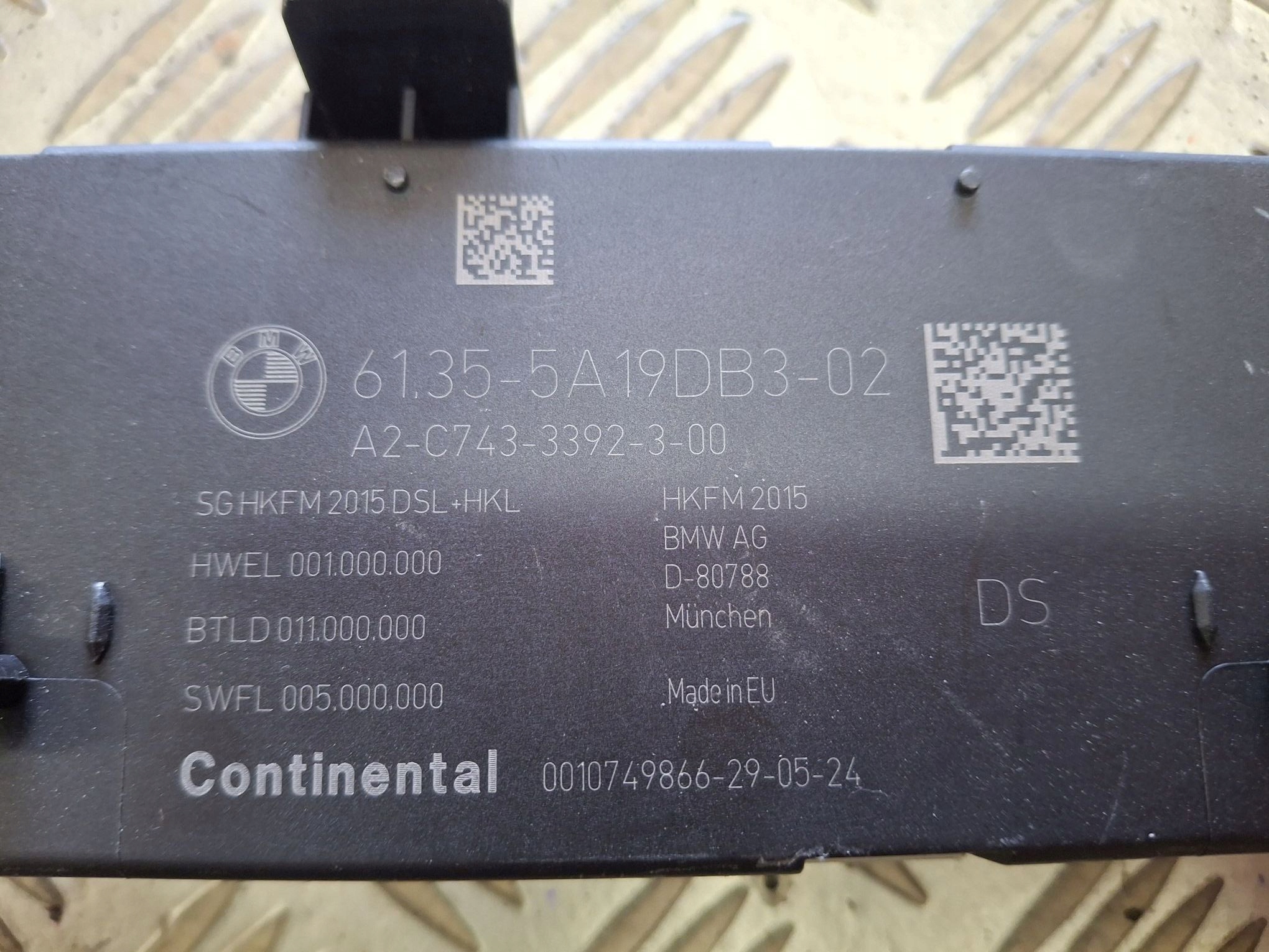 module control unit bonnet boot BMW 3 G21 LIFT 2022-> 5A19DB3