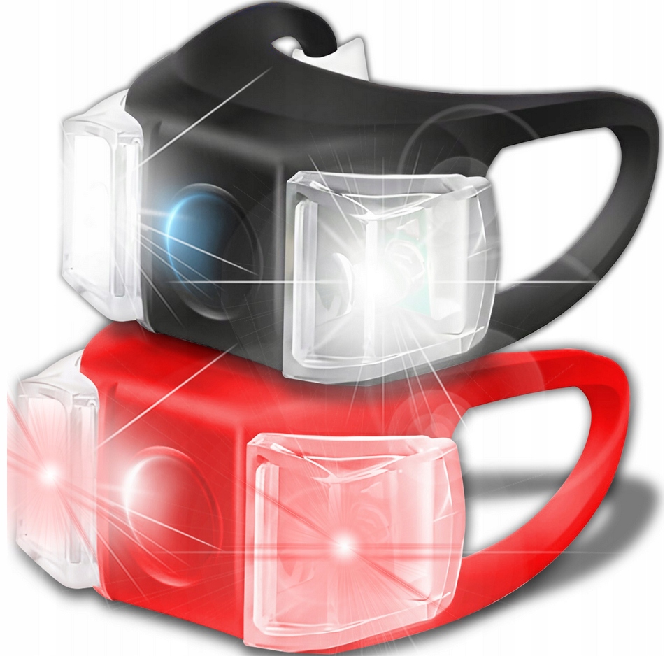 Lampka led podwójna Zestaw 2 szt do wózka rowerka itp