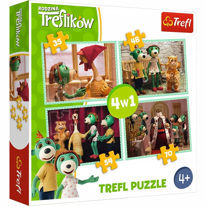 

Puzzle 4W1 Trefliki Nowi Przyjaciele Trefl 4+