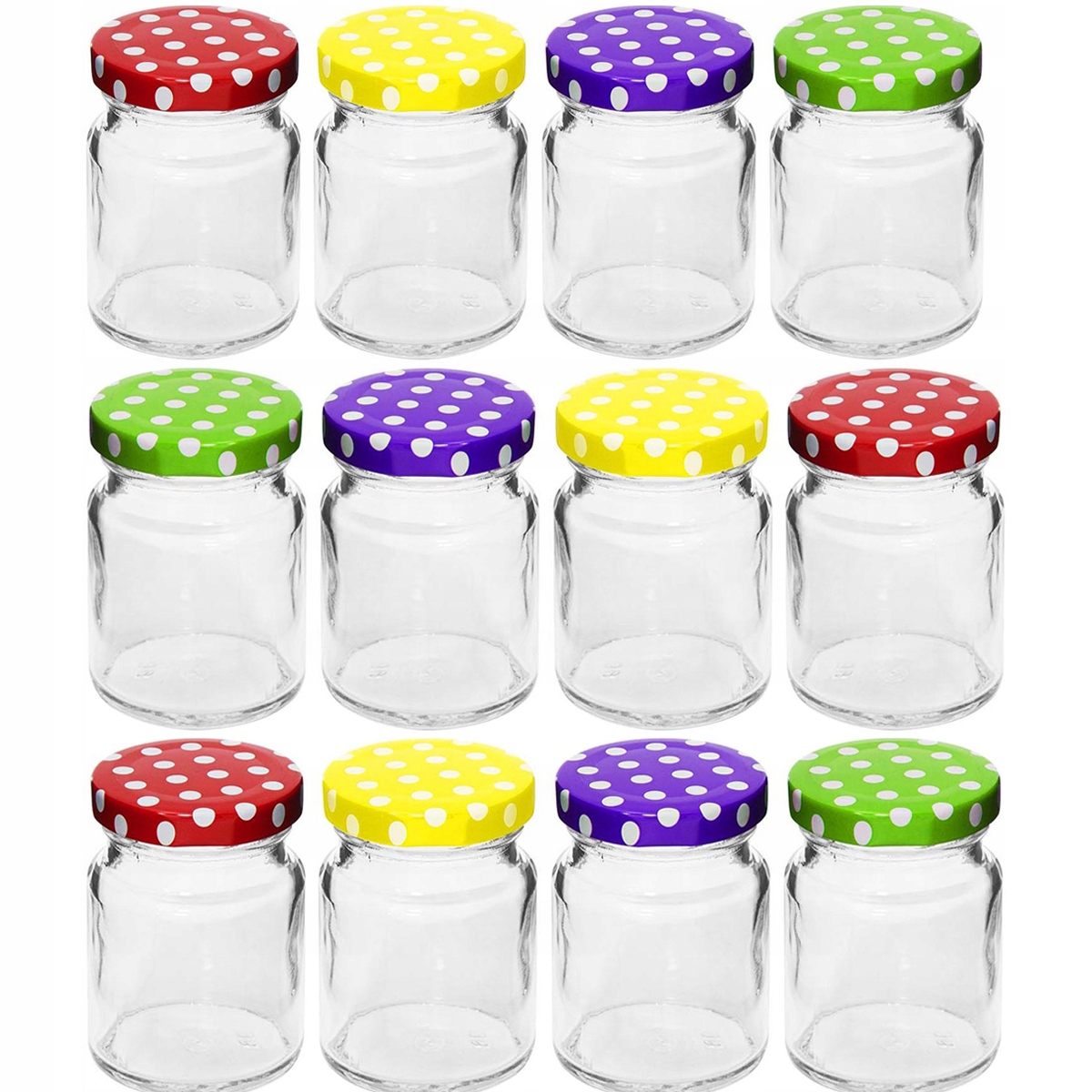 

Słoik Słoiczek Szklany Z Metalową Pokrywką 90ml