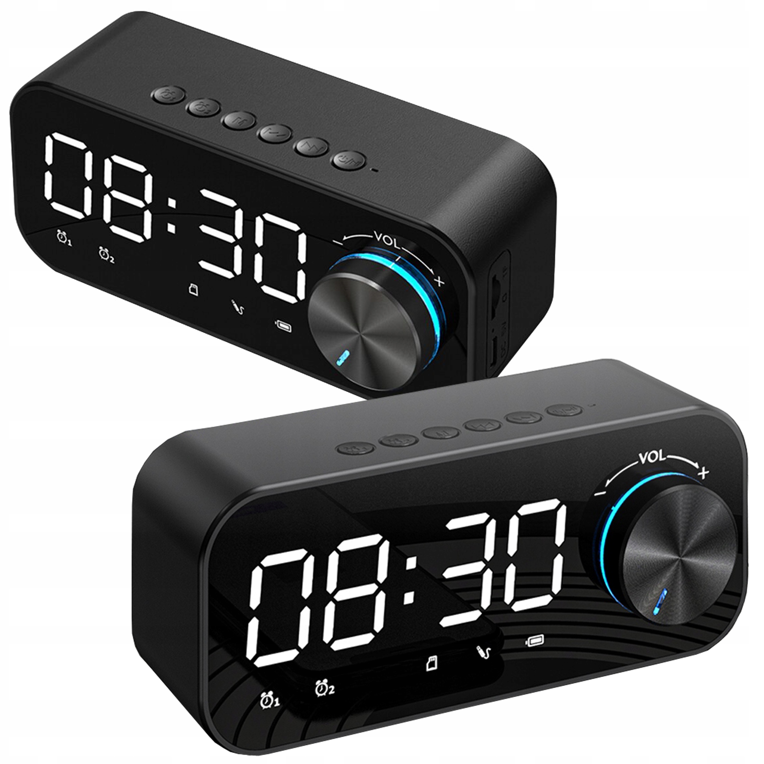 

Głośnik Zegar Alarm Bluetooth Wyświetlacz Led