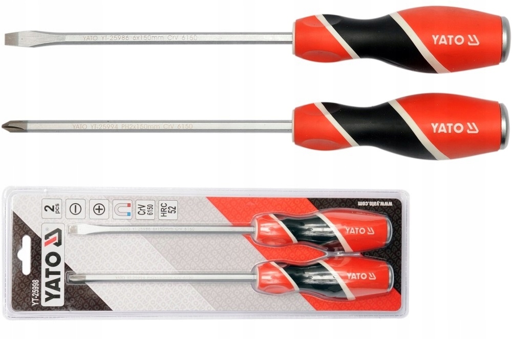 

Yato Zestaw Wkrętaków do pobijania 2szt. YT-25998