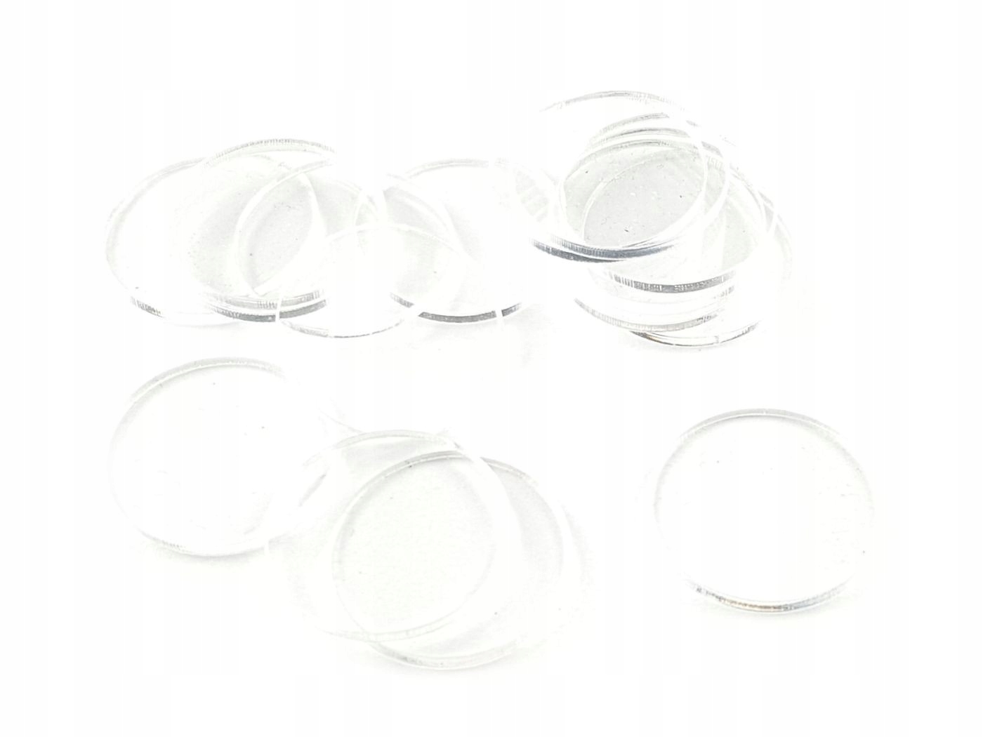 Podstawki pod figurki, bezbarwne, 32x2 mm (15)