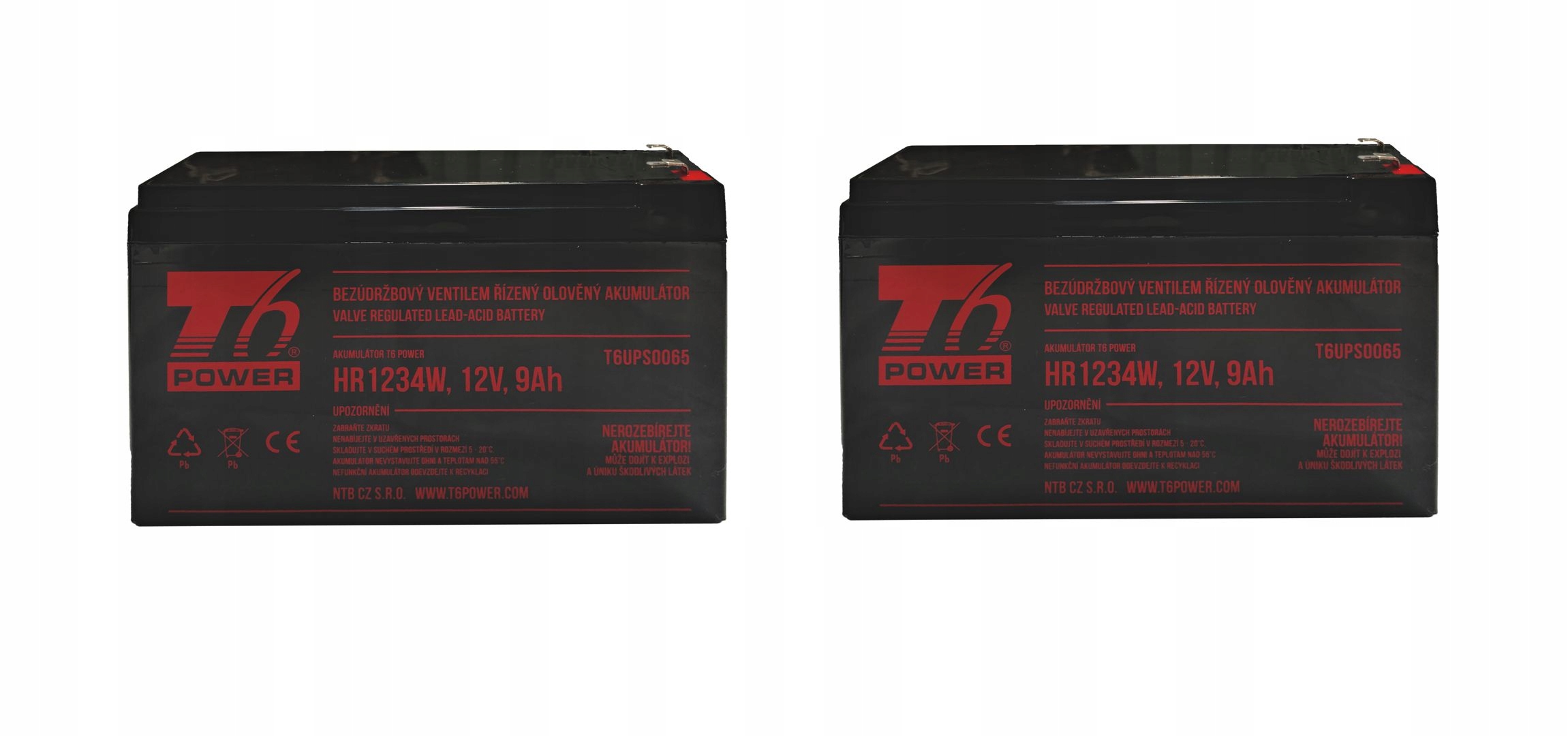 T6 Power RBC124, RBC142, RBC177, RBC109, RBC33 batérie Kit T6APC0007