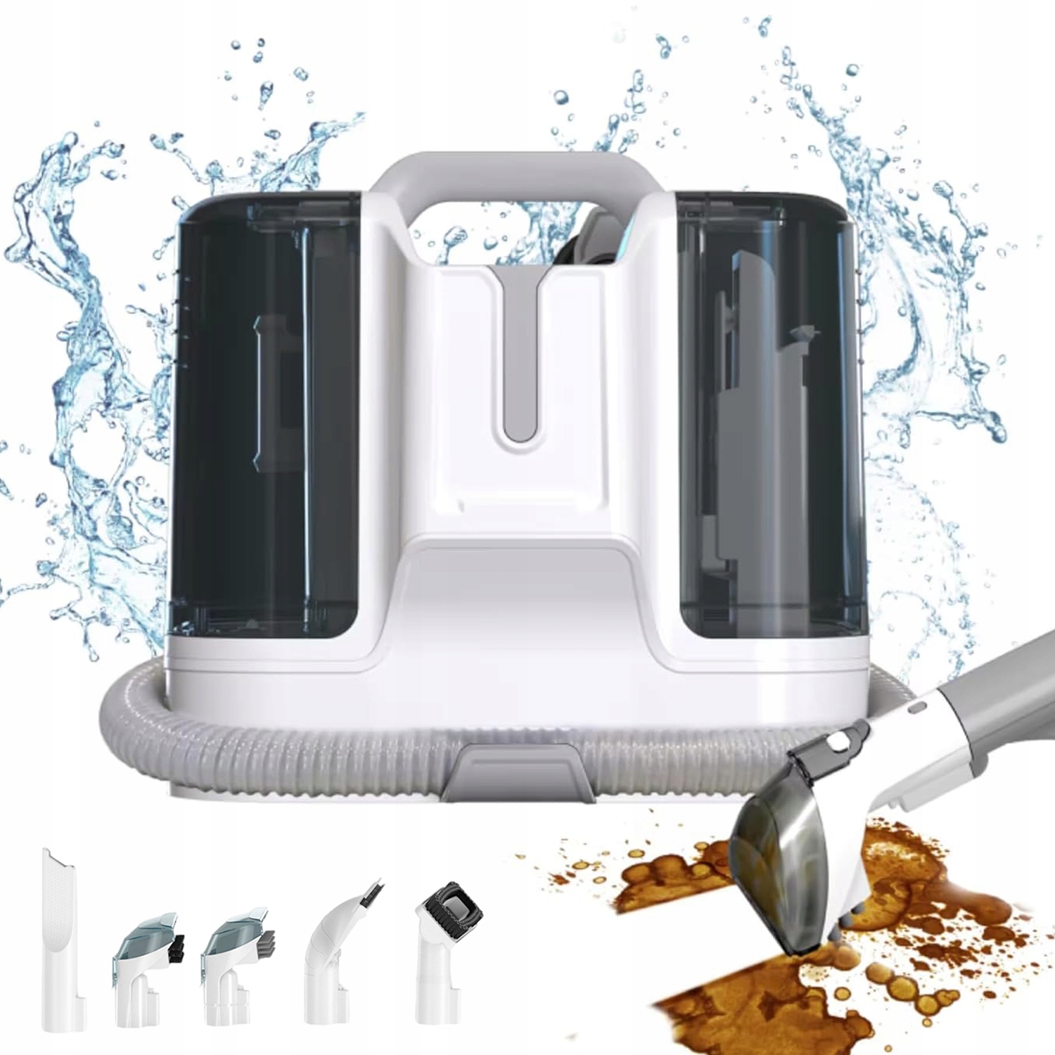 Vysavač Na Praní Čalounění, Koberců, Auta, Skvrn 450W 6 Hlavic dry&wet