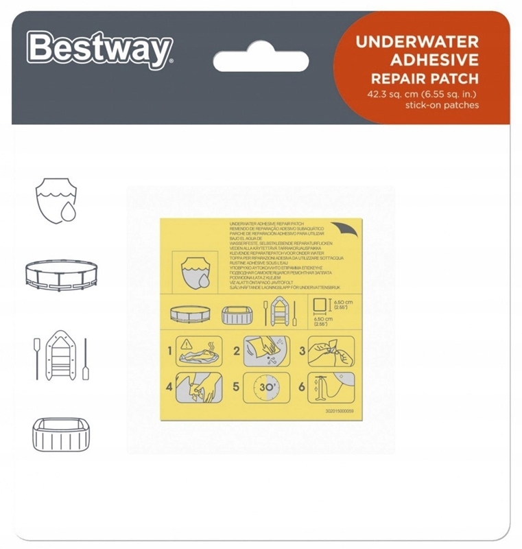 

Bestway Wodoodporne Łatki Naprawcze 10 szt 62068