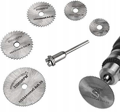 TARCZE DO DREWNA DO MINI SZLIFIERKI 6 SZTUK