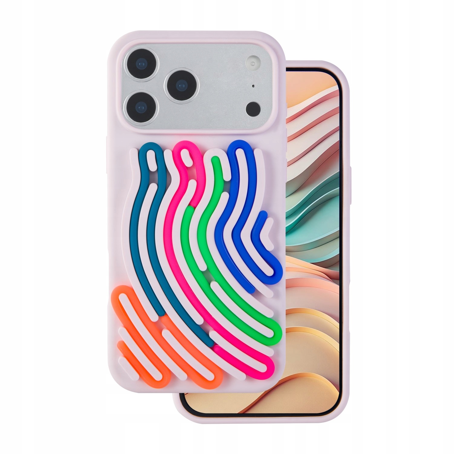 Nakładka Diy Snake do iPhone 17 Pro Max 6,9" różowa Tfo