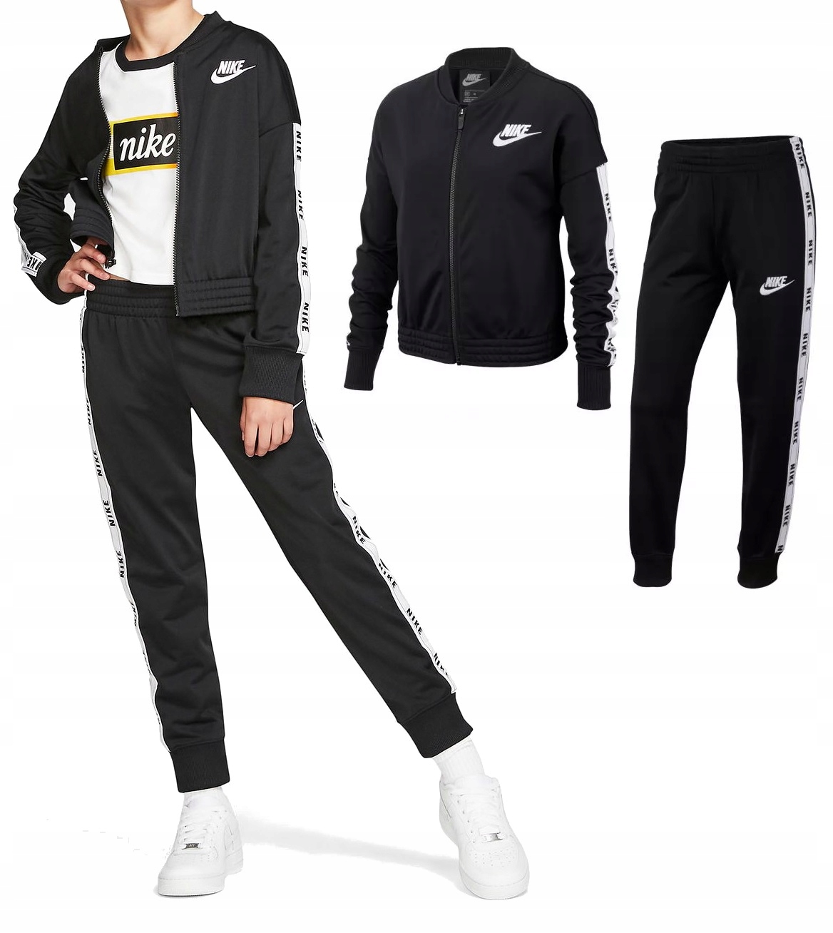 

Nike Dres Dziecięcy Bluza Spodnie Komplet 128-137S