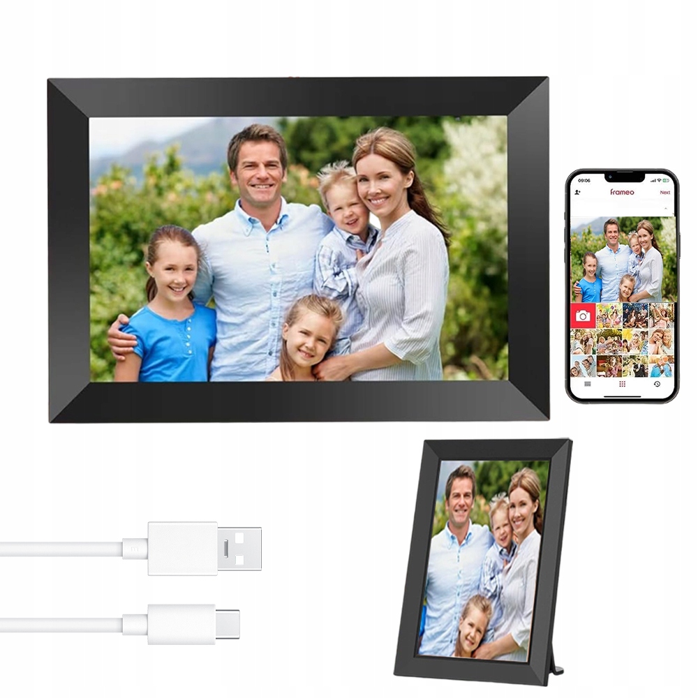 Digitální Rámeček Na Fotografie Hd Wi-fi 10,1" 32 Gb, Vysoce Kvalitní Panel